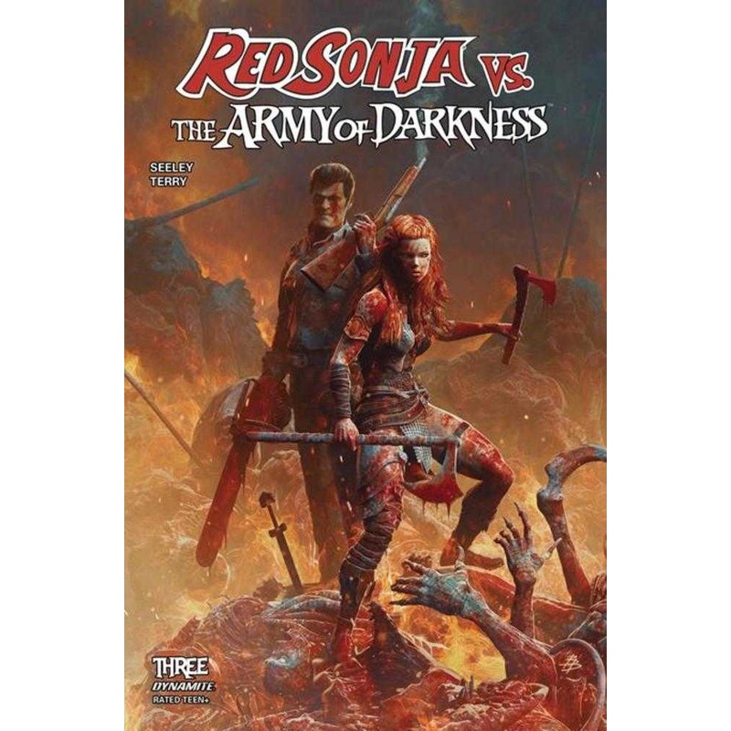 Red Sonja vs The Army Of Darkness #3 Cover A Bjorn Barends