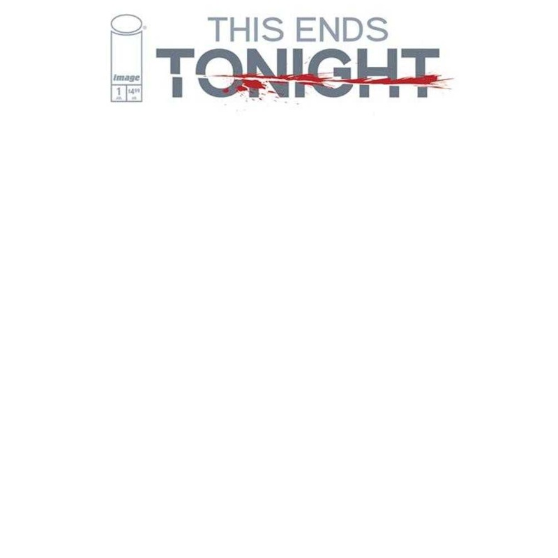 This Ends Tonight #1 (Of 3) Cover C Blank Sketch Variant