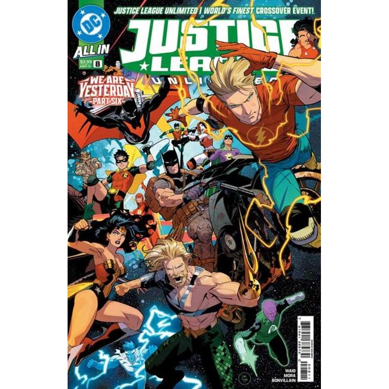 Justice League Unlimited #8 Cover A Dan Mora Connecting (We Are Yesterday)