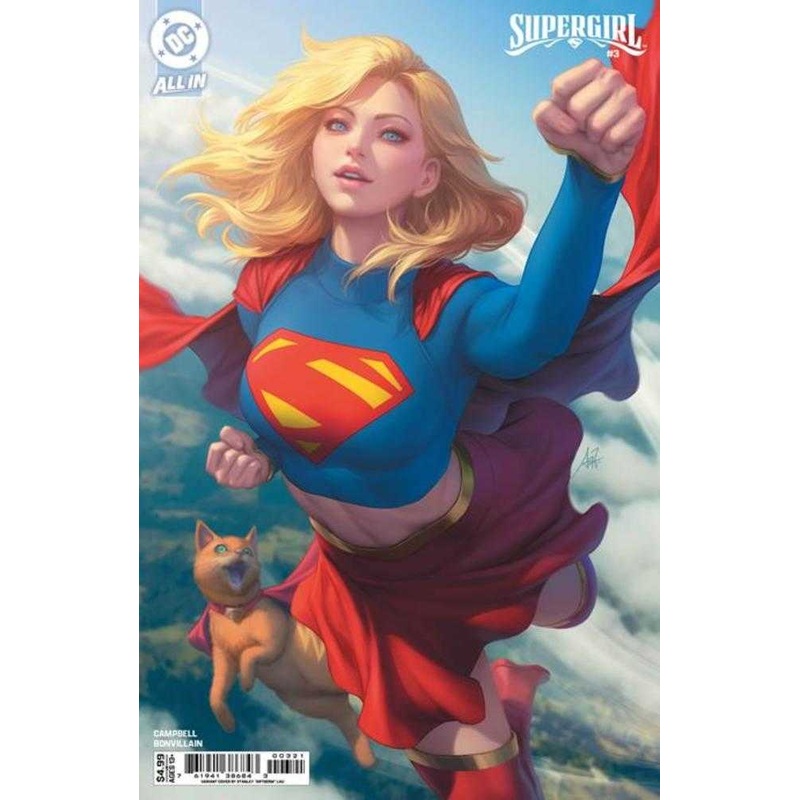 Supergirl #3 Cover B Stanley Artgerm Lau Card Stock Variant