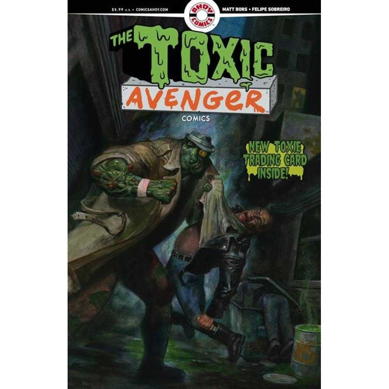 Toxic Avenger Comics #2 Cover D Fred Harper Exclusive Trading Card By Matt Bors Variant (Mature)