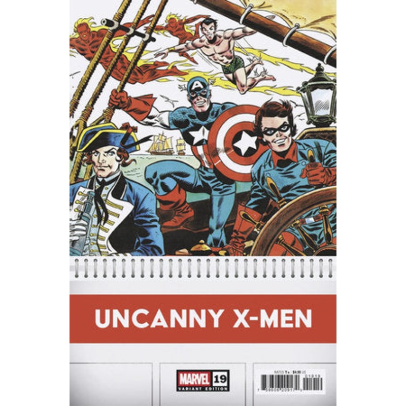 UNCANNY X-MEN #19 INCV 1:50 FRANK ROBBINS BICENTENNIAL CALENDAR HIDDEN GEM VAR