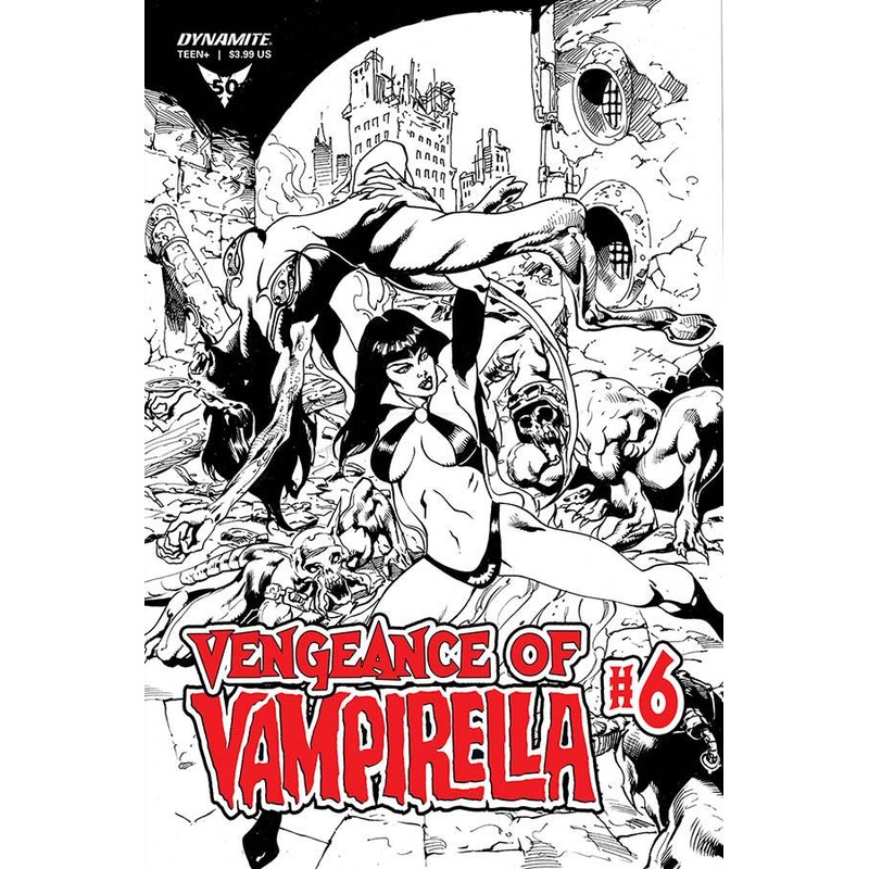 VENGEANCE OF VAMPIRELLA #6 1:11 CASTRO B&W FOC INCV