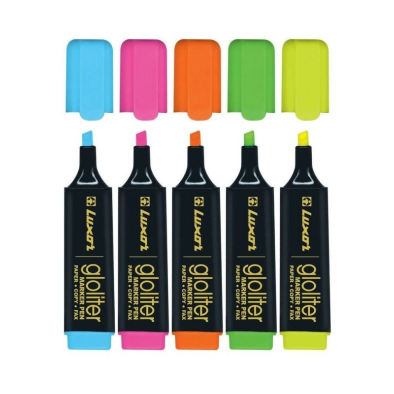 LUXOR Highlighters Mix (Pack of 5)