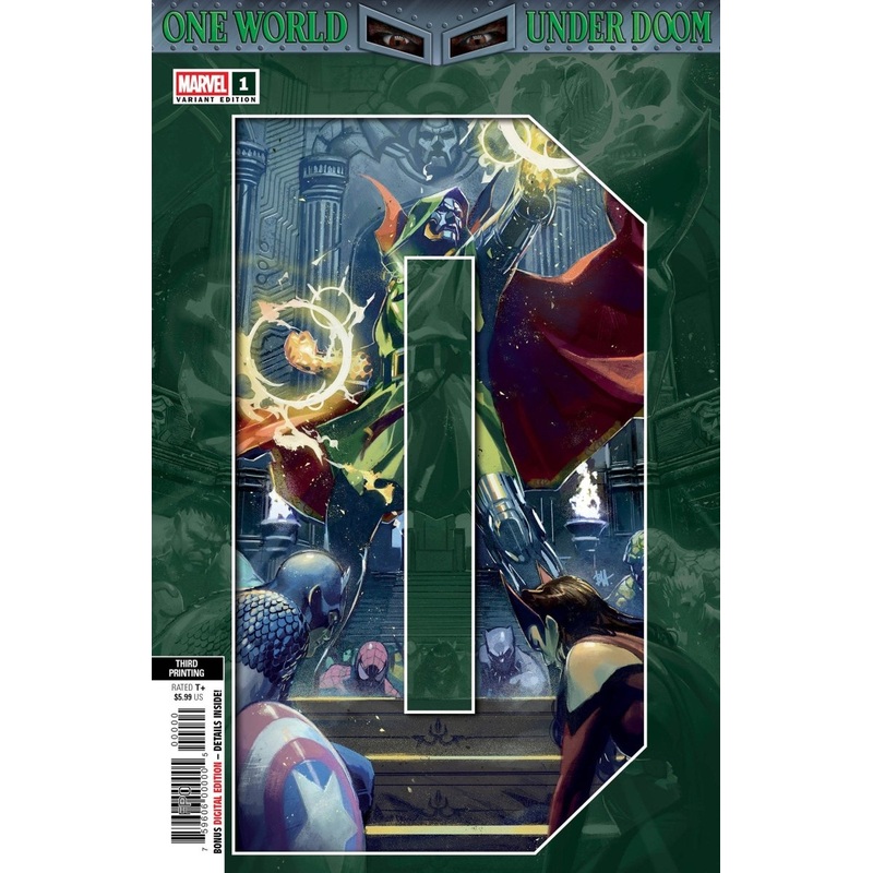 One World Under Doom #1 Ben Harvey 3RD Printing Variant