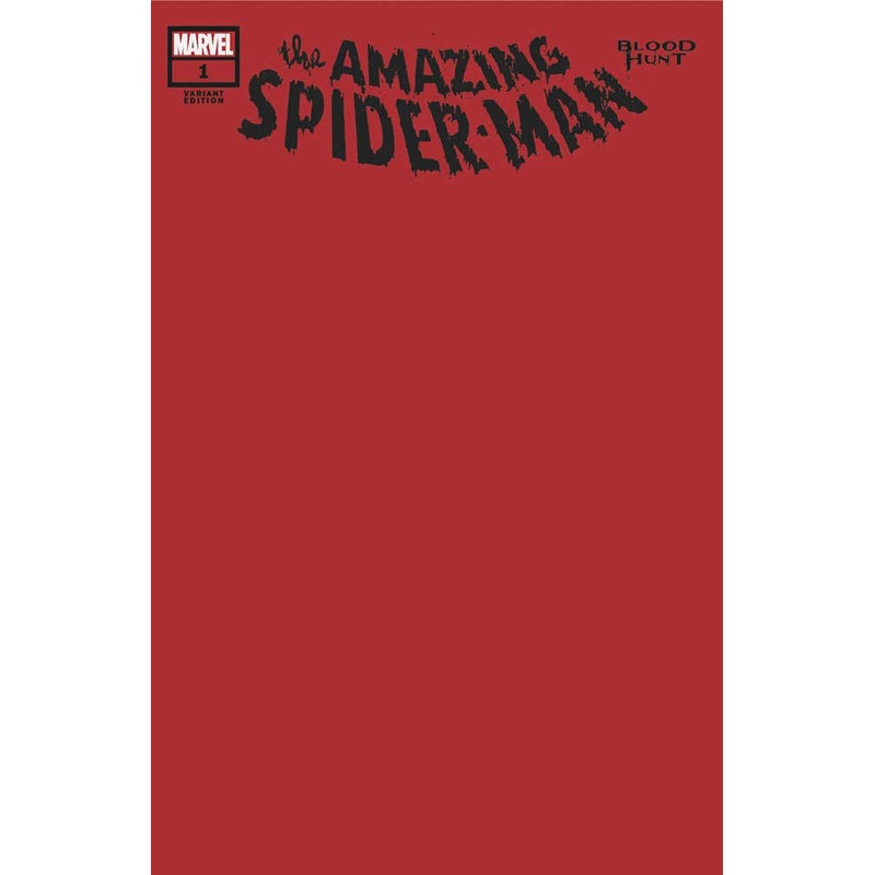 Amazing Spider-Man: Blood Hunt #1 Blood Red Blank Variant [Bh]