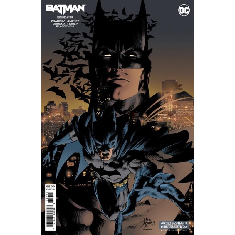 BATMAN (2016) #139 CVR D MIKE DEODATO JR ARTIST SPOTLIGHT CARD STOCK VAR