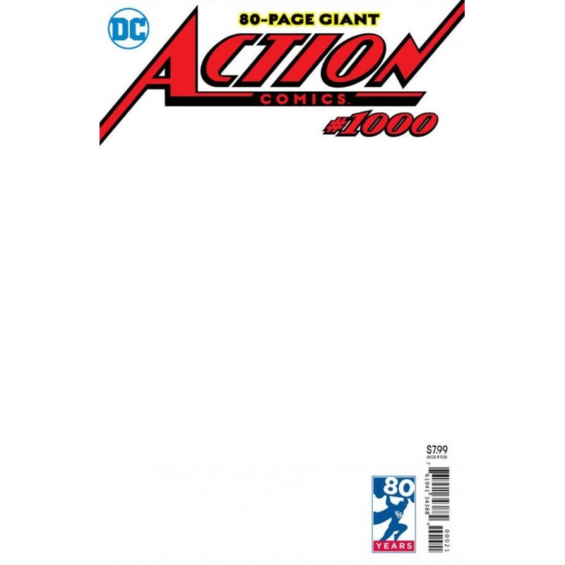 Action Comics #1000 Blank Variant Edition *one copy per customer*