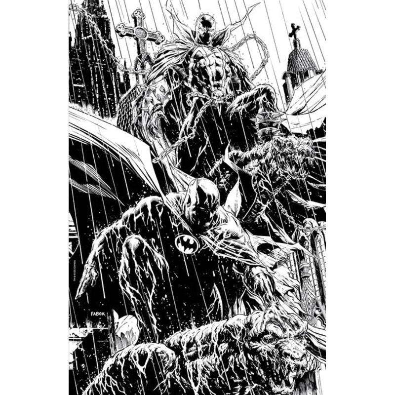 BATMAN SPAWN #1 (ONE SHOT) CVR L INC 1:25 JASON FABOK B&W VAR