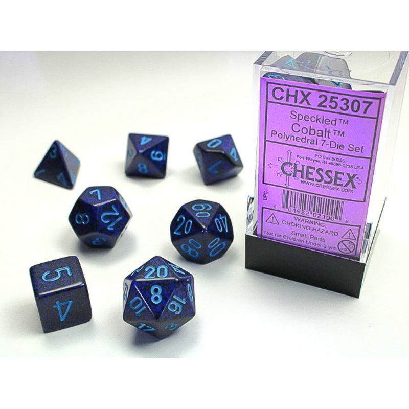 Chessex Dice Set: Speckled - Cobalt (7)