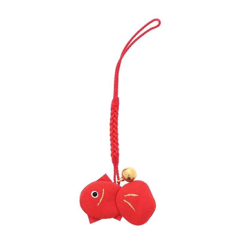 Red Goldfish Charm with Bell