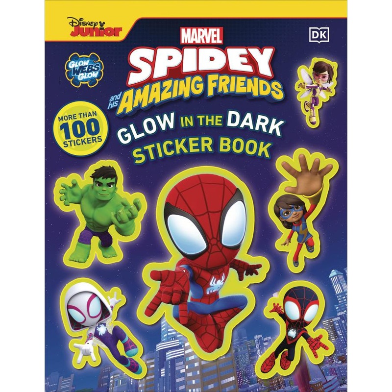 Marvel Spidey and His Amazing Friends Glow in the Dark Sticker Book: With More Than 100 Stickers