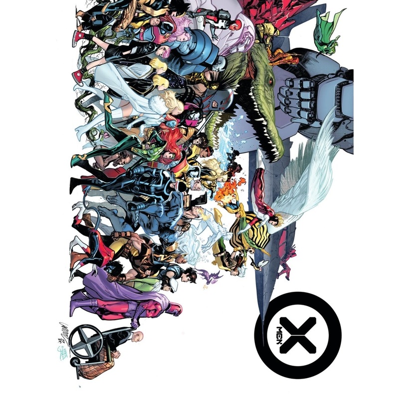 Fall Of The House Of X/Rise Of The Powers Of X Omnibus Pepe Larraz Cover HC [DM Only]