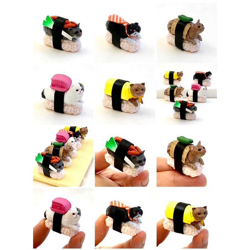 Sushi Cat Figurines