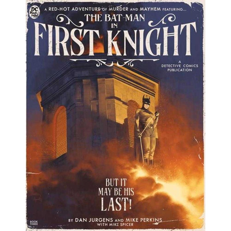 The Bat-Man First Knight #3 (Of 3) Cover C Marc Aspinall Pulp Novel Variant (Mature)