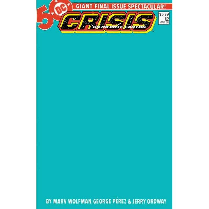 Crisis On Infinite Earths #12 Facsimile Edition Cover C Blank Variant