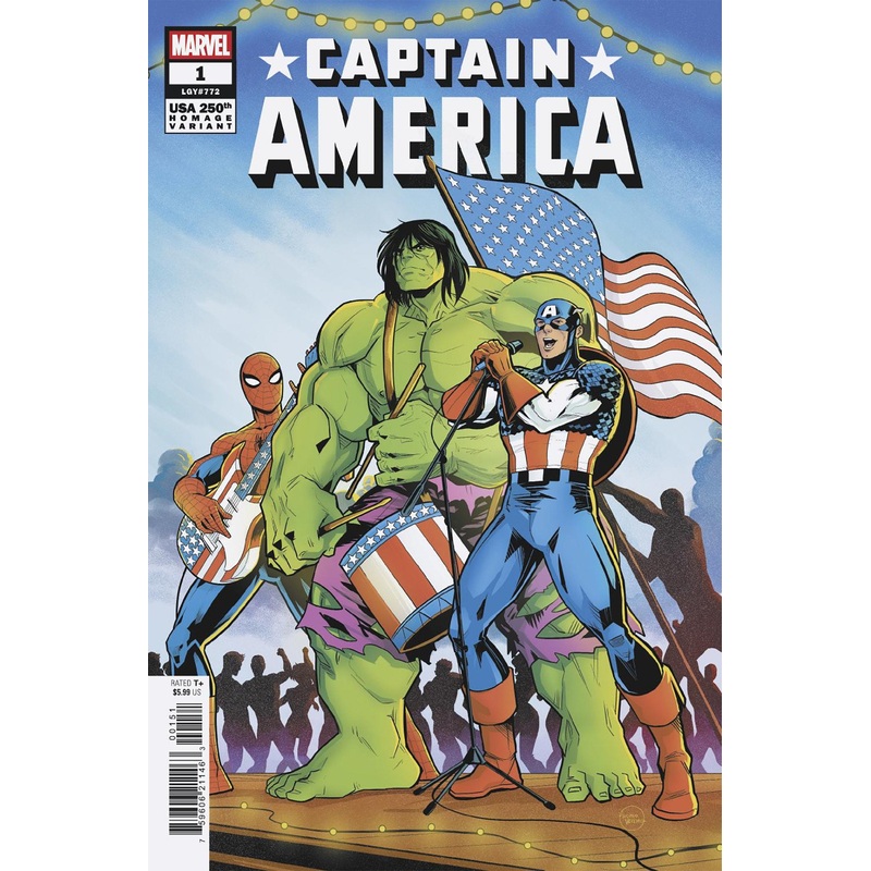 Captain America #1 Luciano Vecchio 250th Homage Variant