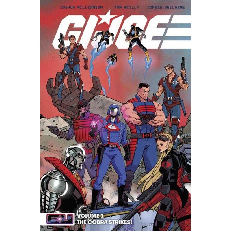 G.I. Joe TPB Volume 01 The Cobra Strikes Direct Market Exclusive Tom Reilly Red Cover