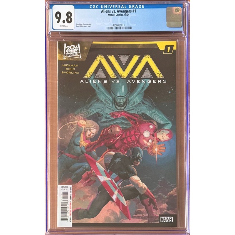 Aliens vs. Avengers # 1 Esad Ribic CGC 9.8