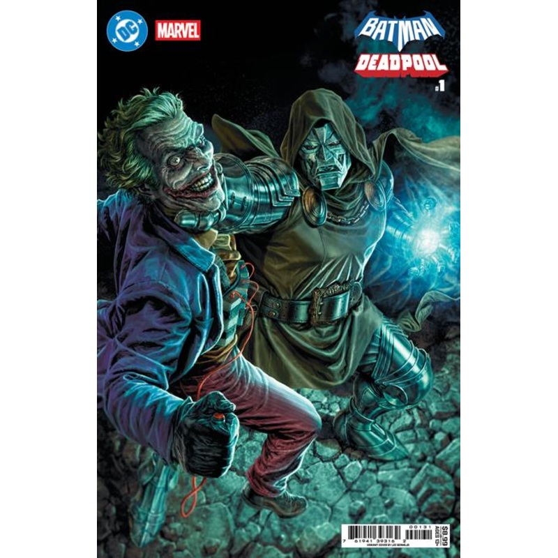 DC MARVEL BATMAN DEADPOOL #1 (ONE SHOT) CVR C LEE BERMEJO JOKER DR DOOM CARD STOCK VAR (19 Nov Release)