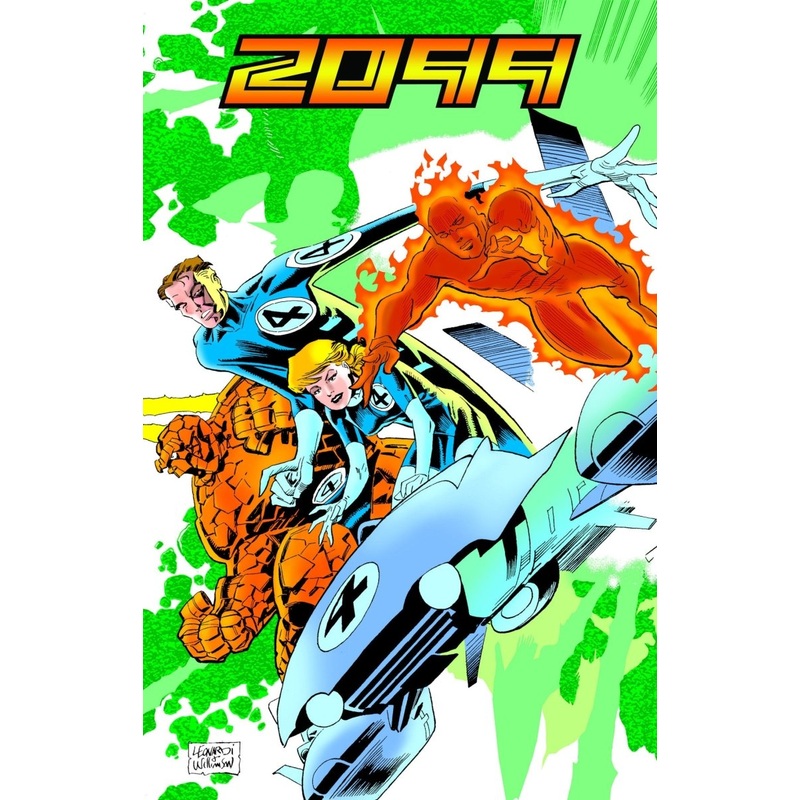 Fantastic Four/Doom 2099 Omnibus Rick Leonardi Cover [DM Only] HC