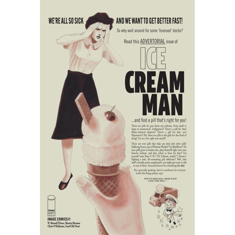 ICE CREAM MAN #47 CVR A MARTIN MORAZZO & CHRIS OHALLORAN (MR) (17 Dec Release) This only, one comic book.