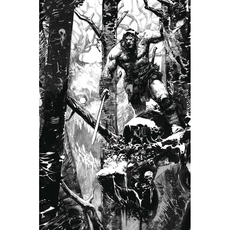 Conan the Barbarian Battle Blackstone #1 (Of 4) Foc Zaffino Black & White