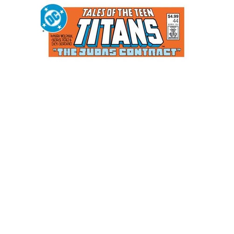 Tales Of The Teen Titans #44 Facsimile Edition Cover C Blank Variant
