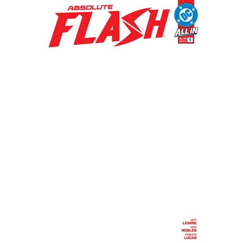Absolute Flash #1 Cover H Blank Card Stock Variant *1 copy per customer*