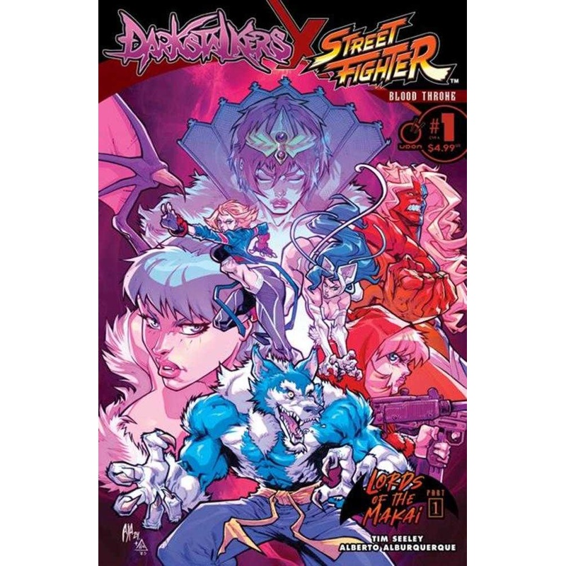 Darkstalkers X Street Fighter Blood Throne #1 (One Shot) Cover A Alberto Alburquerque Previously Foc'D On 4/28/2025