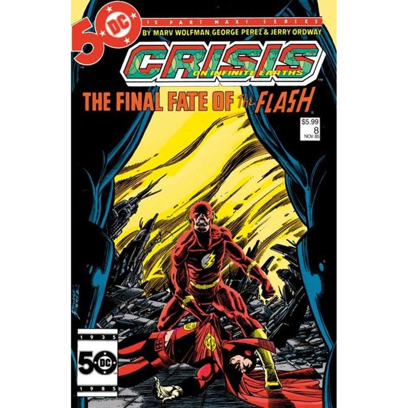 Crisis On Infinite Earths #8 Facsimile Edition Cover B George Perez Foil Variant