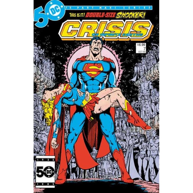 Crisis On Infinite Earths #7 Facsimile Edition Cover B George Perez Foil Variant
