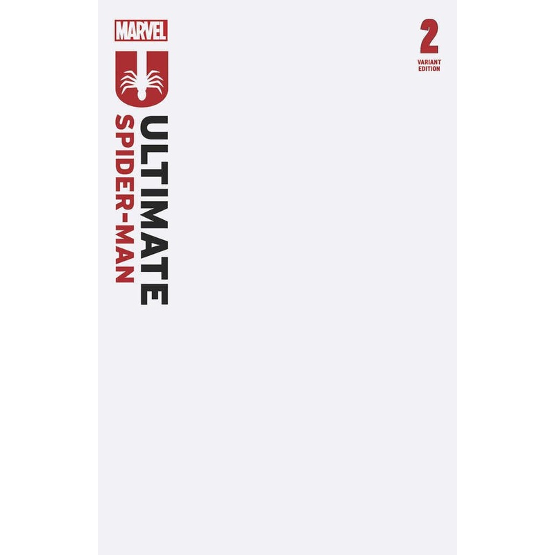 Ultimate Spider-Man #2 Blank Cover 4TH Printing Variant
