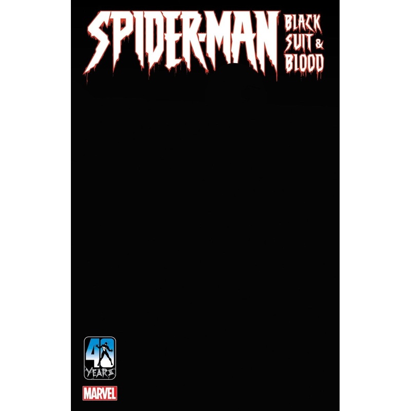 Spider-Man: Black Suit & Blood #1 Black Blank Variant