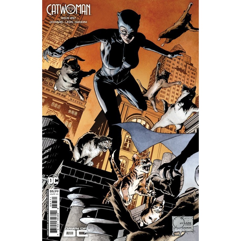 Catwoman #57 Cover F Joe Quesada Connecting Card Stock Variant (Batman Catwoman The Gotham War)