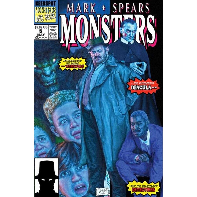 Mark Spears Monsters #5 Cover D Mark Spears Bagged With Trading Card New Mutants #98 Homage Variant