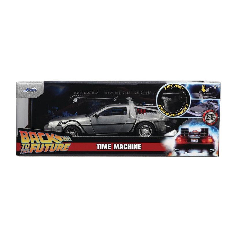 BTTF PART I TIME MACHINE W/LIGHT 1/24 DIE-CAST VEHICLE