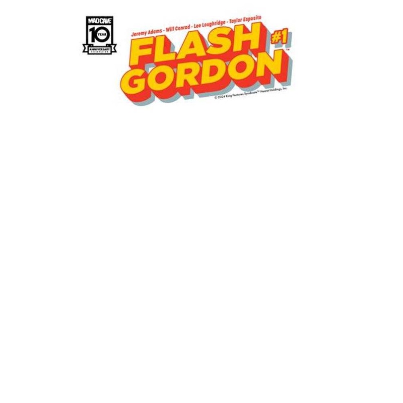 Flash Gordon#1CoverD Blank Sketch Variant