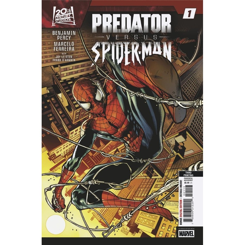 Predator vs. Spider-Man #1 Marcelo Ferreira 3RD Printing Variant