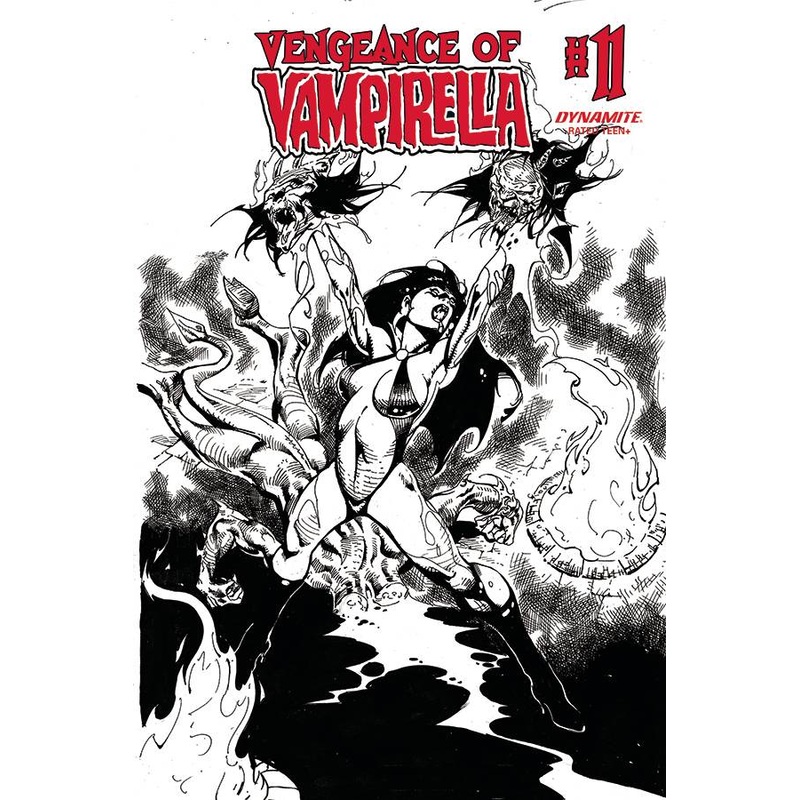 VENGEANCE OF VAMPIRELLA #11 1:11 CASTRO B&W FOC INCV