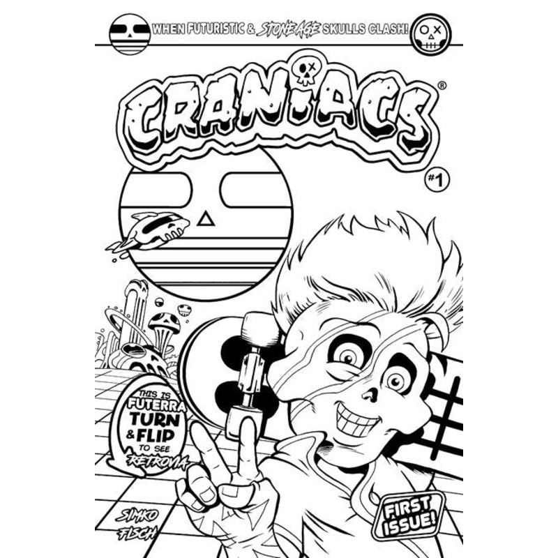 CRANIACS #1 (OF 4) CVR D JOE SIMKO COLOR YOUR OWN FLIP COVER VAR (15 Oct Release)