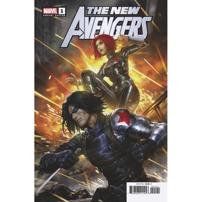 New Avengers #1 Derrick Chew Black Widow And Winter Soldier Variant A
