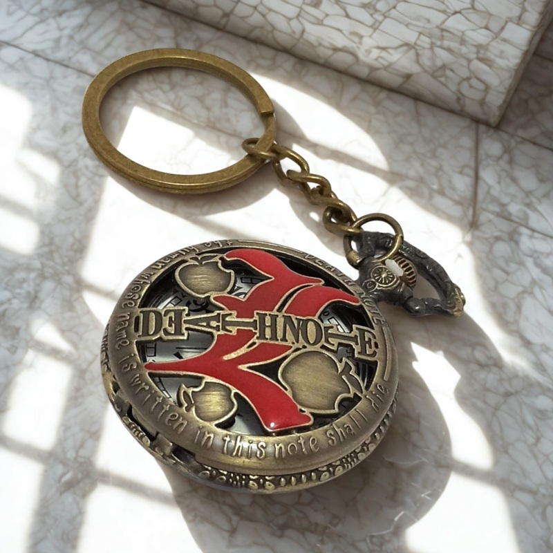 Death Note Pocket Watch Metal Keychain