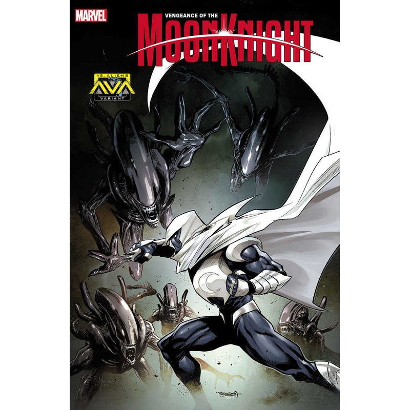 Vengeance Of The Moon Knight #7 Stephen Segovia Marvel vs. Alien Variant [Bh]