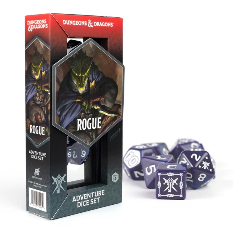 Sirius D&D Adventure Dice Set: Rogue - Purple (15-Set)