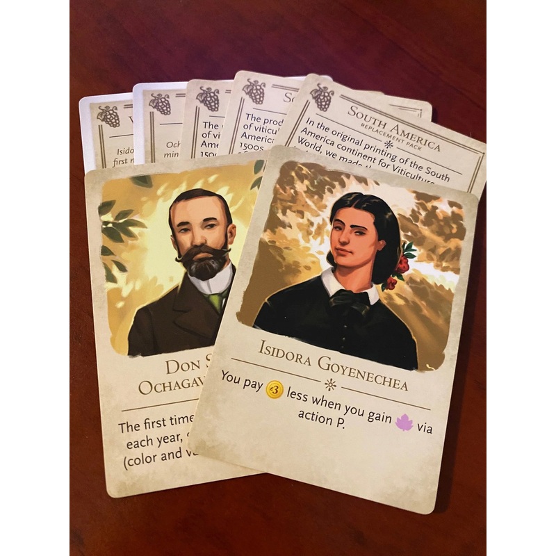 Viticulture World Replacement Cards: South America