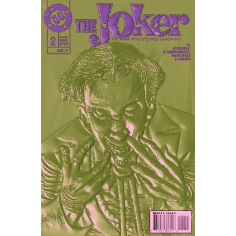 JOKER THE MAN WHO STOPPED LAUGHING #2 CVR D KELLEY JONES 90S COVER MONTH FOIL MULTI-LEVEL EMBOSSED VAR
