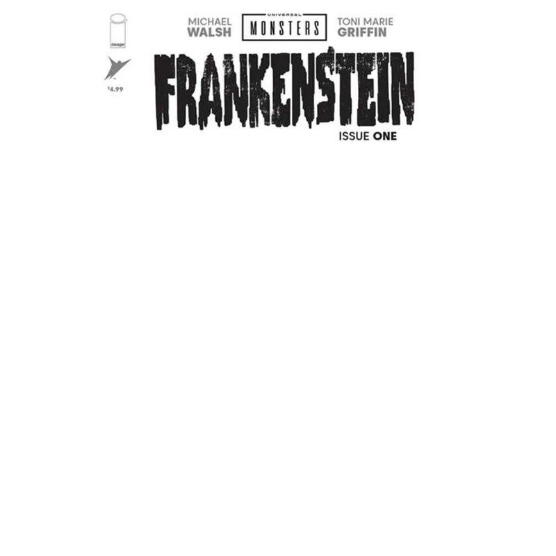 Universal Monsters Frankenstein #1 (Of 4) Cover H Blank Sketch Variant