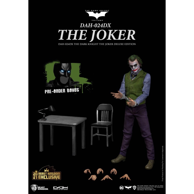 DARK KNIGHT DAH-049 DYNAMIC 8-CTION HEROES JOKER ACTION FIGURE DLX