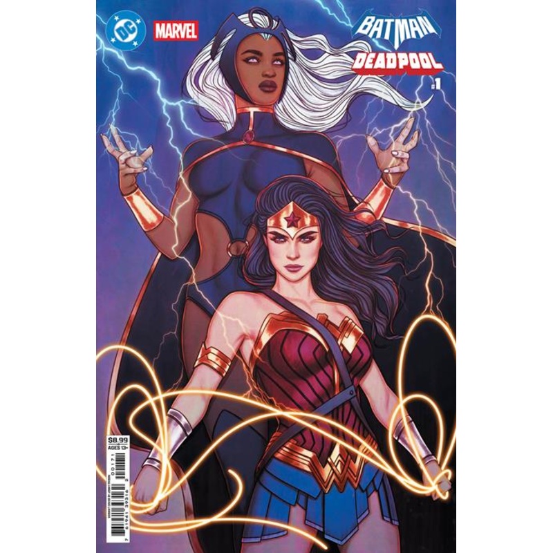 DC MARVEL BATMAN DEADPOOL #1 (ONE SHOT) CVR H JENNY FRISON WONDER WOMAN STORM CARD STOCK VAR (19 Nov Release)